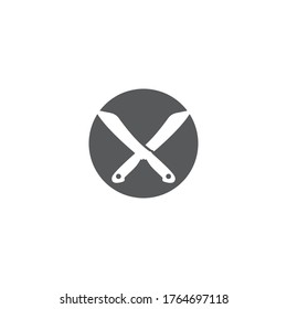 Knife icon. Vector logo illustration isolated sign symbol