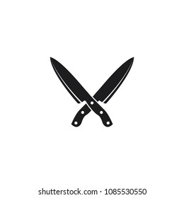 knife icon vector logo template 