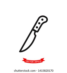 knife icon vector logo template