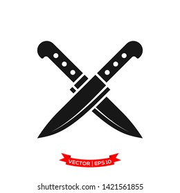 knife icon vector logo template, chef knife vector icon, kitchen utensil icon 