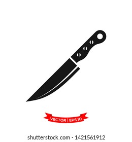 knife icon vector logo template, chef knife vector icon, kitchen utensil icon 