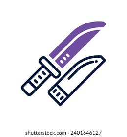 knife icon. vector mixed icon for your website, mobile, presentation, and logo design.