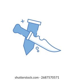 Ícone Faca Ícones modernos vetoriais, ilustrações ou projetos de IU