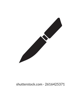 knife icon vector on white background