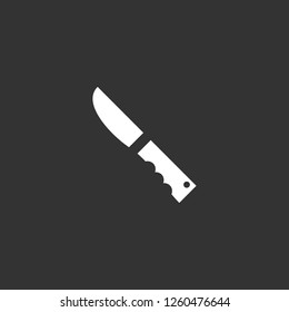 knife icon vector. knife sign on black background. knife icon for web and app