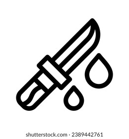 Knife Icon Vector Symbol Design Illustration