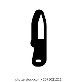 Symbol für Messer, Vektorsymbol, Entwurfsgrafik