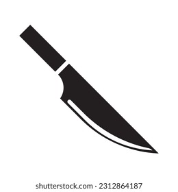 diseño del logotipo de la ilustración de la plantilla del vector de icono de cuchillo