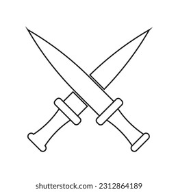 knife icon vector template illustration logo design
