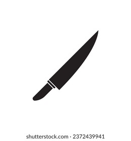 diseño del logotipo de la ilustración de la plantilla del vector de icono de cuchillo