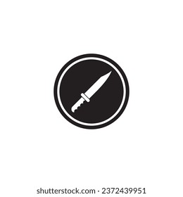 knife icon vector template illustration logo design