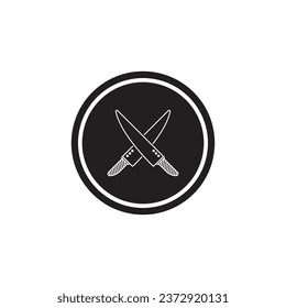 knife icon vector template illustration logo design