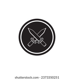 knife icon vector template illustration logo design