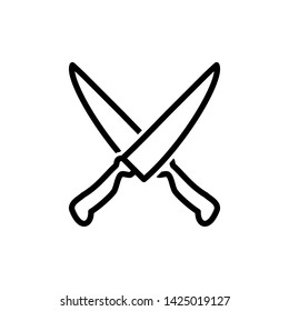 Knife icon vector trendy design template.