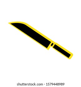 Knife icon vector in trendy style flat design
