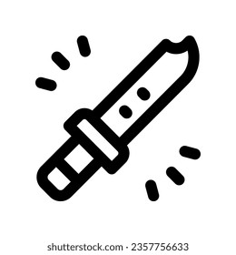icono de cuchillo. icono vector para tu sitio web, móvil, presentación y diseño de logotipo.