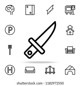 knife icon. web icons universal set for web and mobile