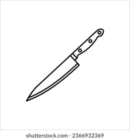 Knife icon. For your design, logo. Vector illustration isolated on white background