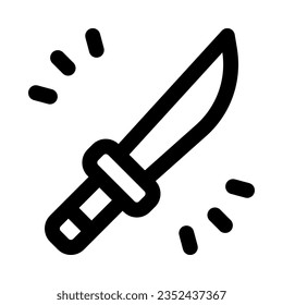 knife icon for your website, mobile, presentation, and logo design.