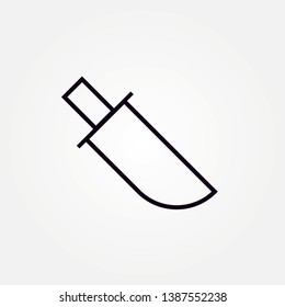 knife icon.Knife vector icon. knife line icon. Illustration isolated for graphic and web design. 