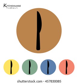 Knife icons set.Vector illustration
