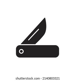 Símbolo de icono de Knife elementos vectoriales para web infográfica