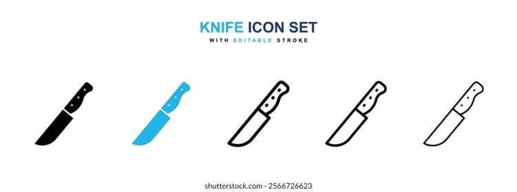 knife icons vector collection pack.