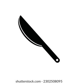 diseño del logotipo de la ilustración del vector de cuchillo ikon