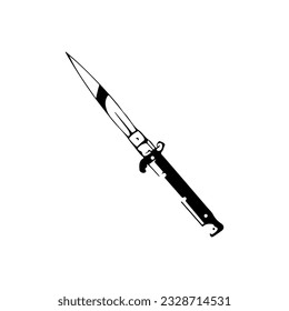 knife illustration vector with concept