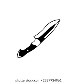 knife illustration vector with concept