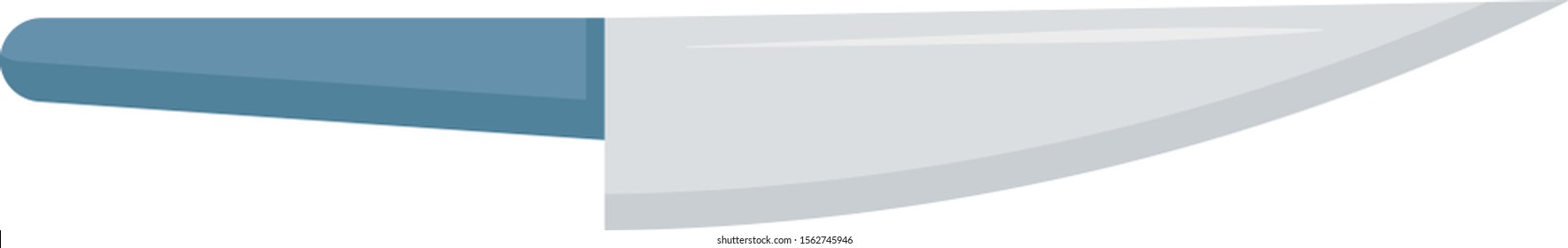 Knife, illustration, vector on white background.