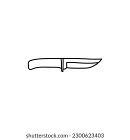 Knife Iron Kitchen Line Simple Creative Logo