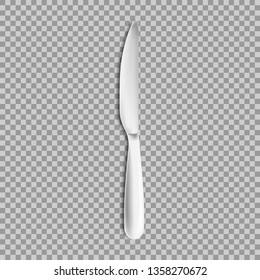 Knife isolated on white background. Vector illustration. Eps