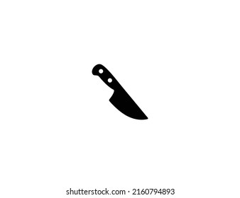 Messer einzeln Vektorgrafik Symbol. Küchenmesser Emoji-Illustrationssymbol