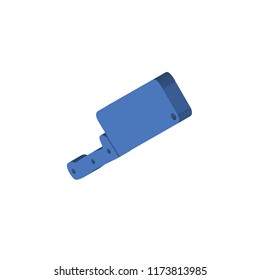 Knife isometric left top view 3D icon