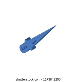 Knife isometric left top view 3D icon