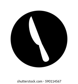 knife kitchen cutlery isolated icon