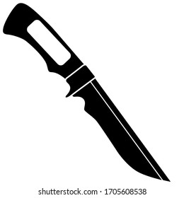 Messer für die Küche. Messer für die Jagd. Stockillustration für Vektorillustrationen.