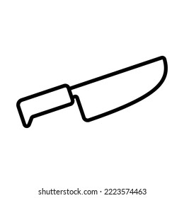 Knife, Kitchen Knife Icon Logo Design Vektorvorlage Illustration Zeichen und Symbol Pixel perfekt