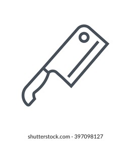 Knife, kitchen icon suitable for info graphics, websites and print media and  interfaces. Line vector icon.
