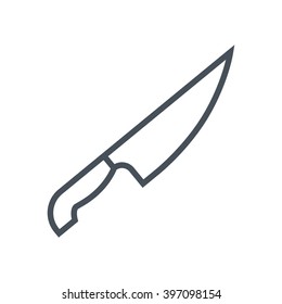 Knife, kitchen icon suitable for info graphics, websites and print media and  interfaces. Line vector icon.