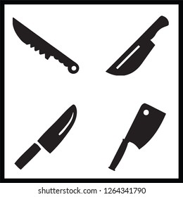 Knife in the kitchen icons