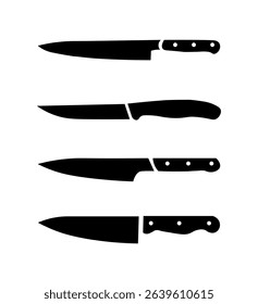 knife kitchen set , for food, fork, vector drawing