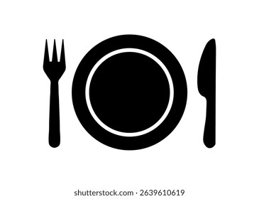 knife kitchen set , for food, fork, vector drawing
