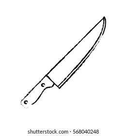 knife kitchen supplies icon image vector illustration design 