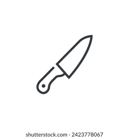 Knife kitchen utensil icon, vector illustration