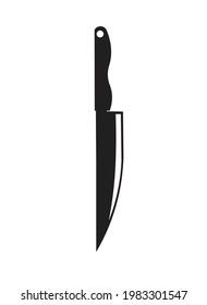 knife. kitchen utensils icon on white background 