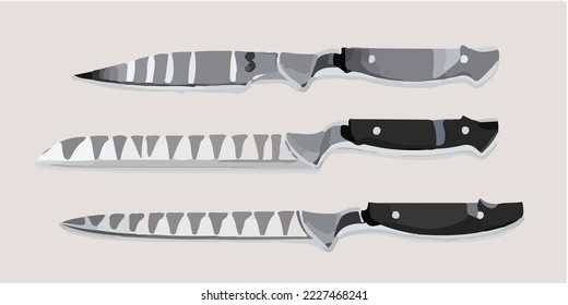 Knife, Kitchenware, Chef, Cook Illustration Vector Cartoon Drawing
