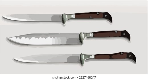 Knife, Kitchenware, Chef, Cook Illustration Vector Cartoon Drawing
