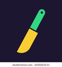 Faca. Ícone de utensílio. Vetor de cor utensílio de cozinha e ferramenta. Ilustração de talheres